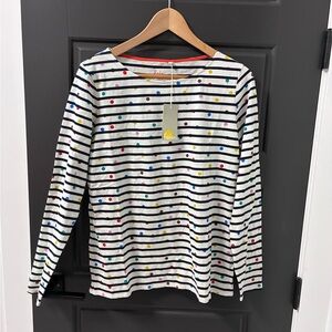 NWT, Never Worn Colorful Striped Women’s Boden Shirt, size 10